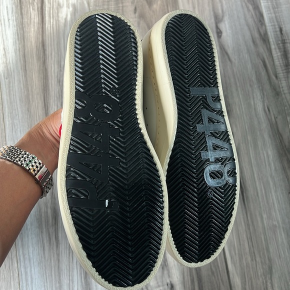 P448 John Pride rainbow white leather sneakers shoe red purple yellow size 38 - Picture 11 of 12